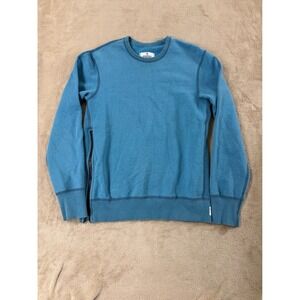 Reigning Champ Blue Crewneck Sweatshirt size XS Long sleeve full zip  EUC